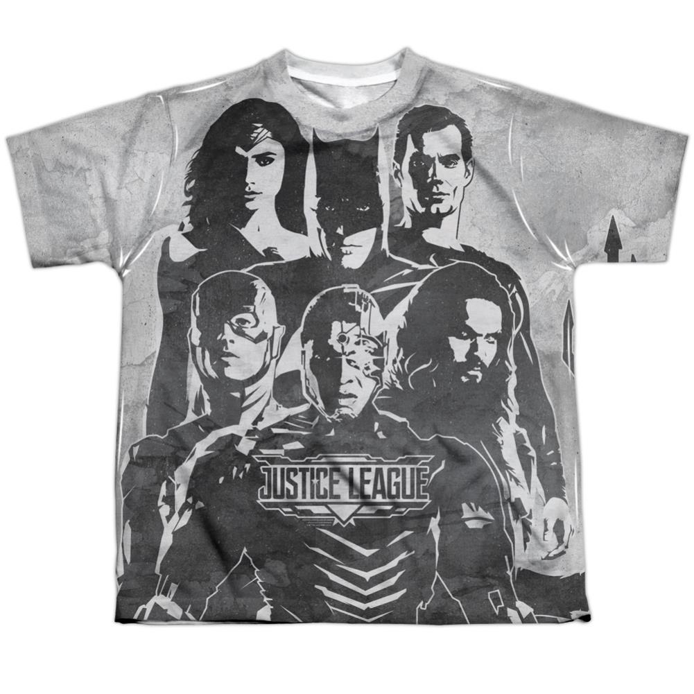 Justice League Movie The League Youth Regular Fit Poly Short-Sleeve T-Shirt