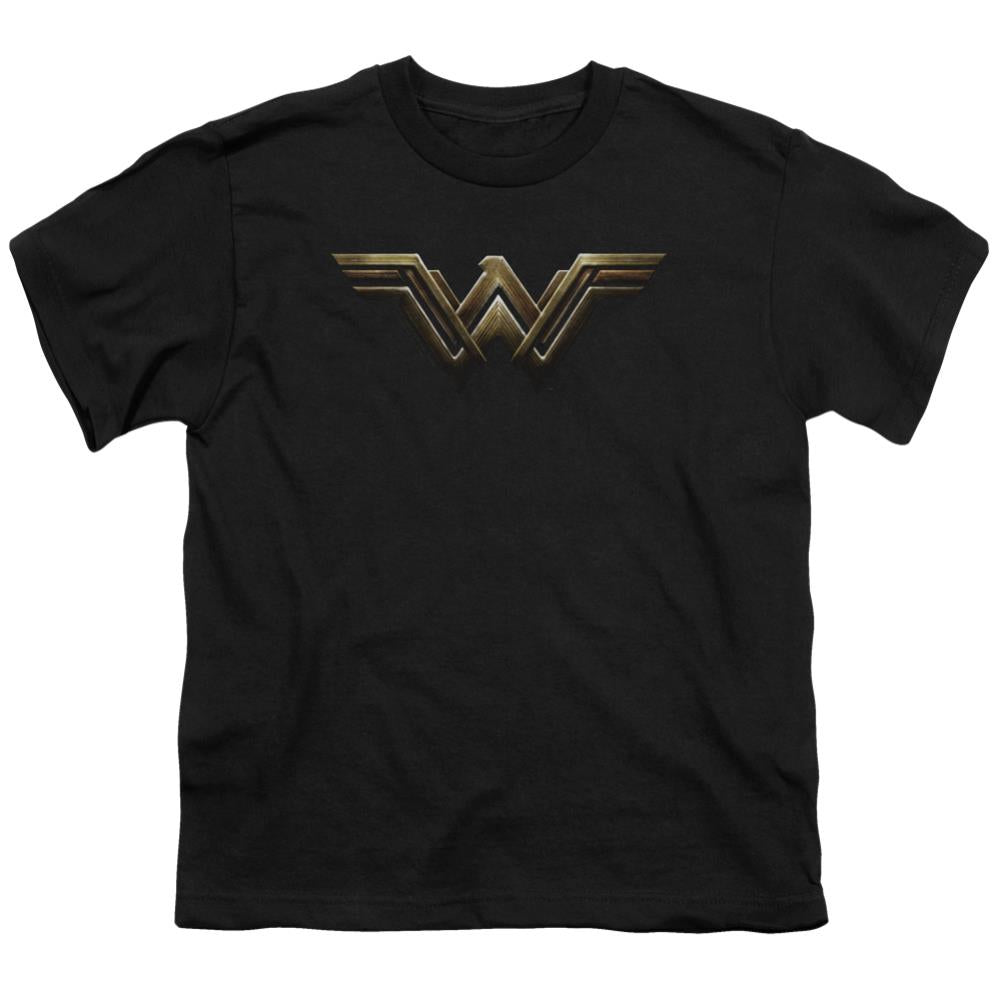 Justice League Movie Wonder Woman Logo Youth 18/1 100% Cotton Short-Sleeve T-Shirt