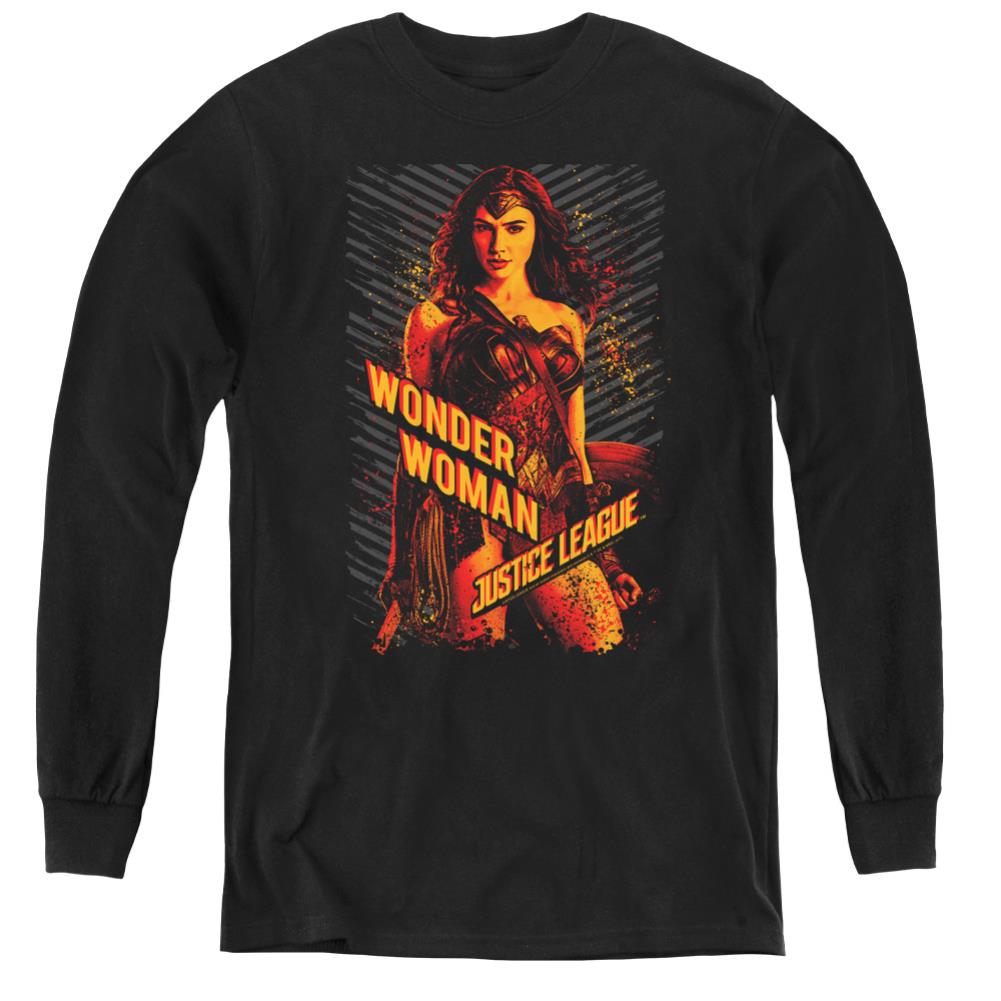 Justice League Movie Wonder Woman Youth Long-Sleeve T-Shirt