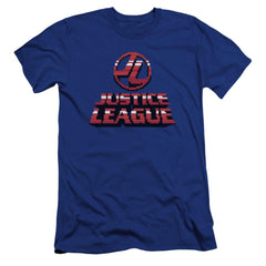 Justice League Of America 8 Bit JLA Men's Ultra-Soft 30/1 Cotton Slim Short-Sleeve T-Shirt