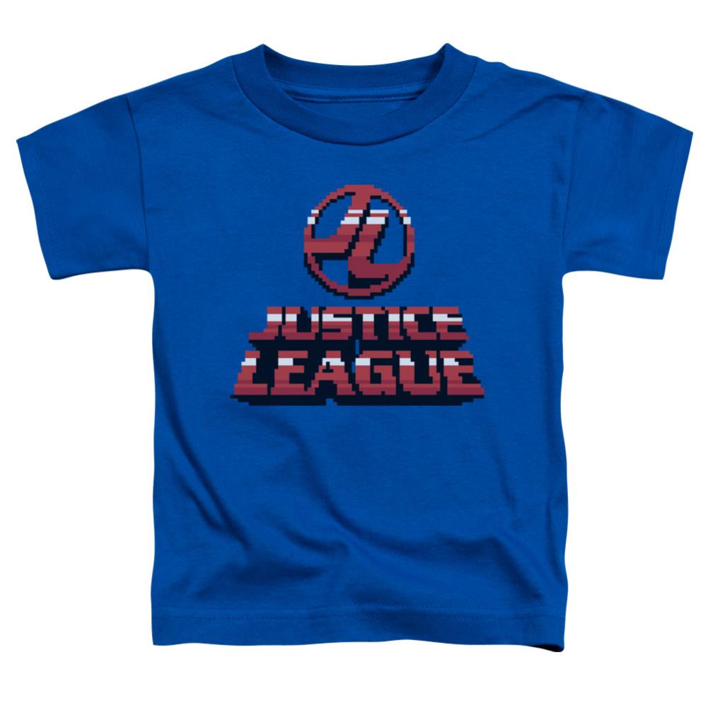 Justice League Of America 8 Bit JLA Toddler 18/1 Cotton Short-Sleeve T-Shirt