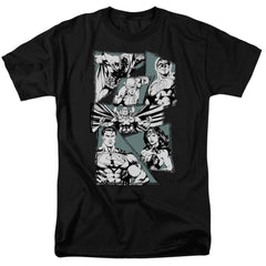 Justice League Of America A Mighty League Men's 18/1 Cotton Short-Sleeve T-Shirt