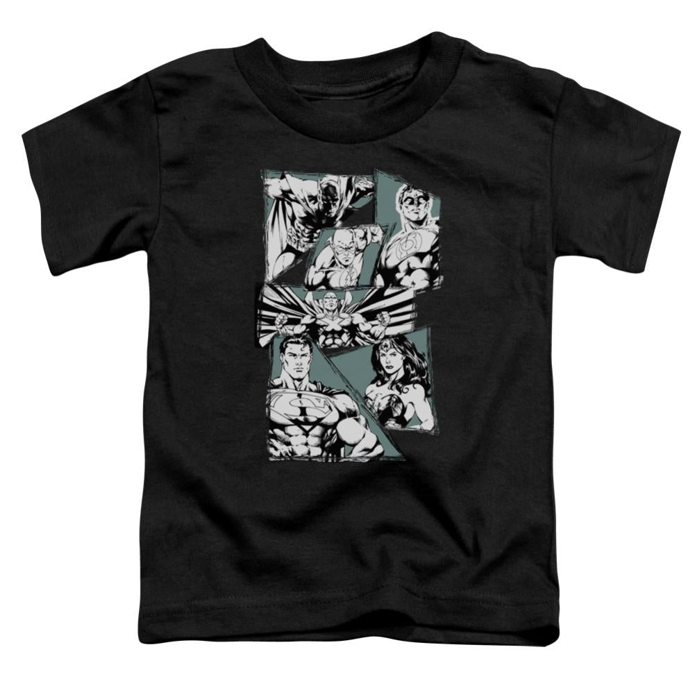 Justice League Of America A Mighty League Toddler 18/1 Cotton Short-Sleeve T-Shirt