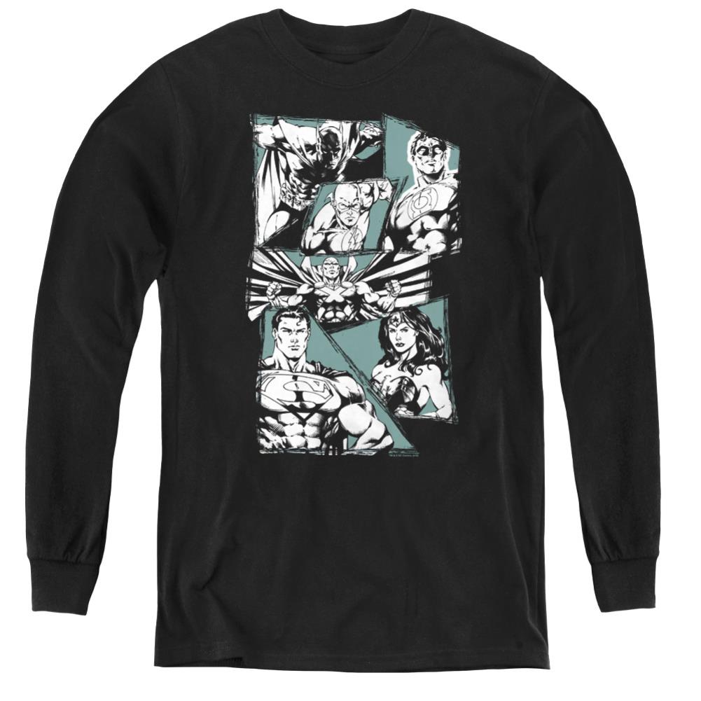 Justice League Of America A Mighty League Youth Long-Sleeve T-Shirt