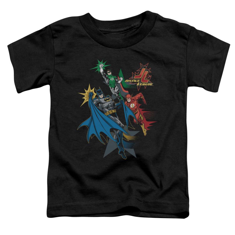 Justice League Of America Action Stars Toddler 18/1 Cotton Short-Sleeve T-Shirt