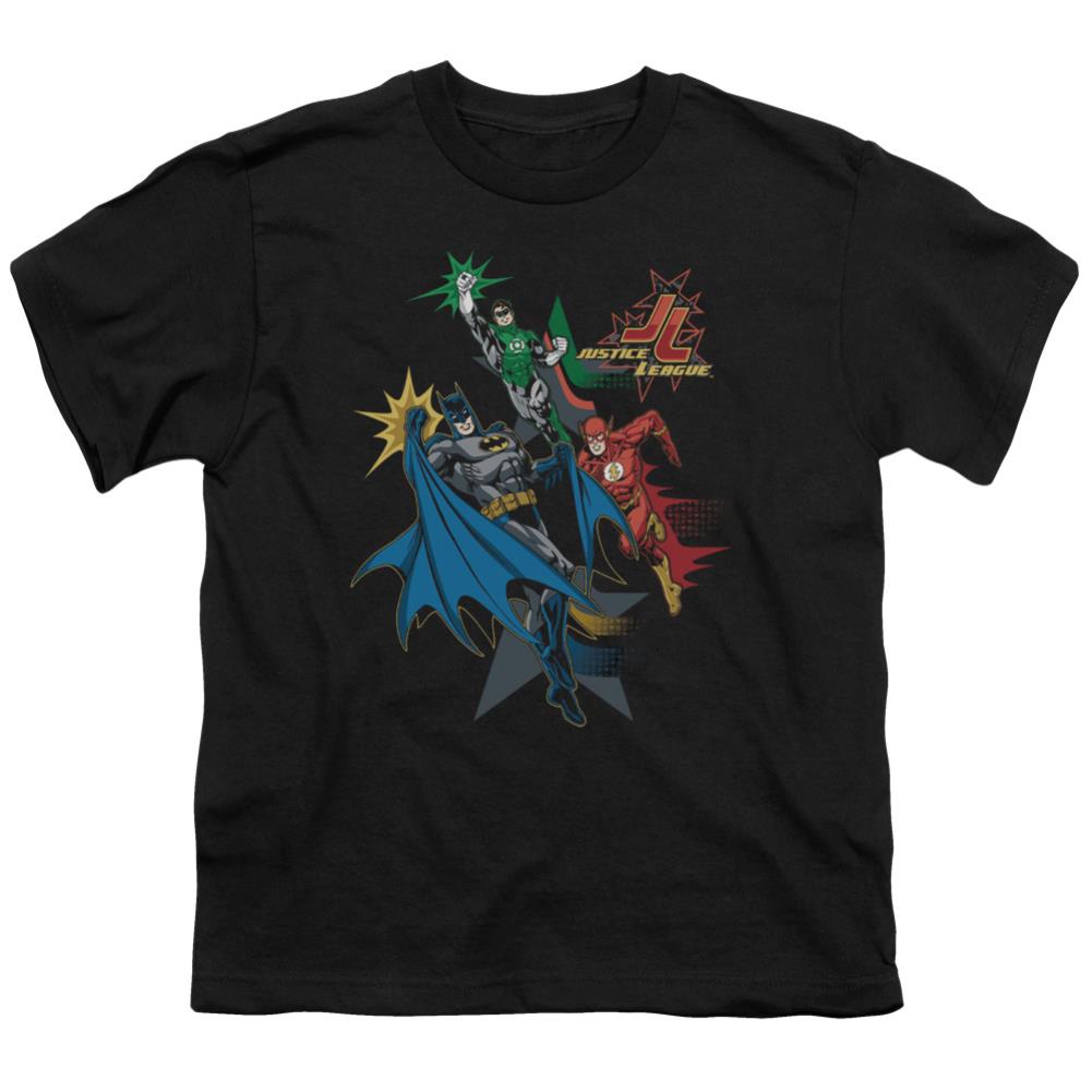Justice League Of America Action Stars Youth 18/1 100% Cotton Short-Sleeve T-Shirt