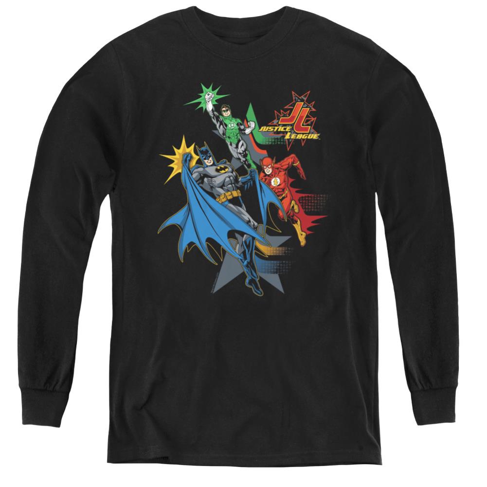 Justice League Of America Action Stars Youth Long-Sleeve T-Shirt