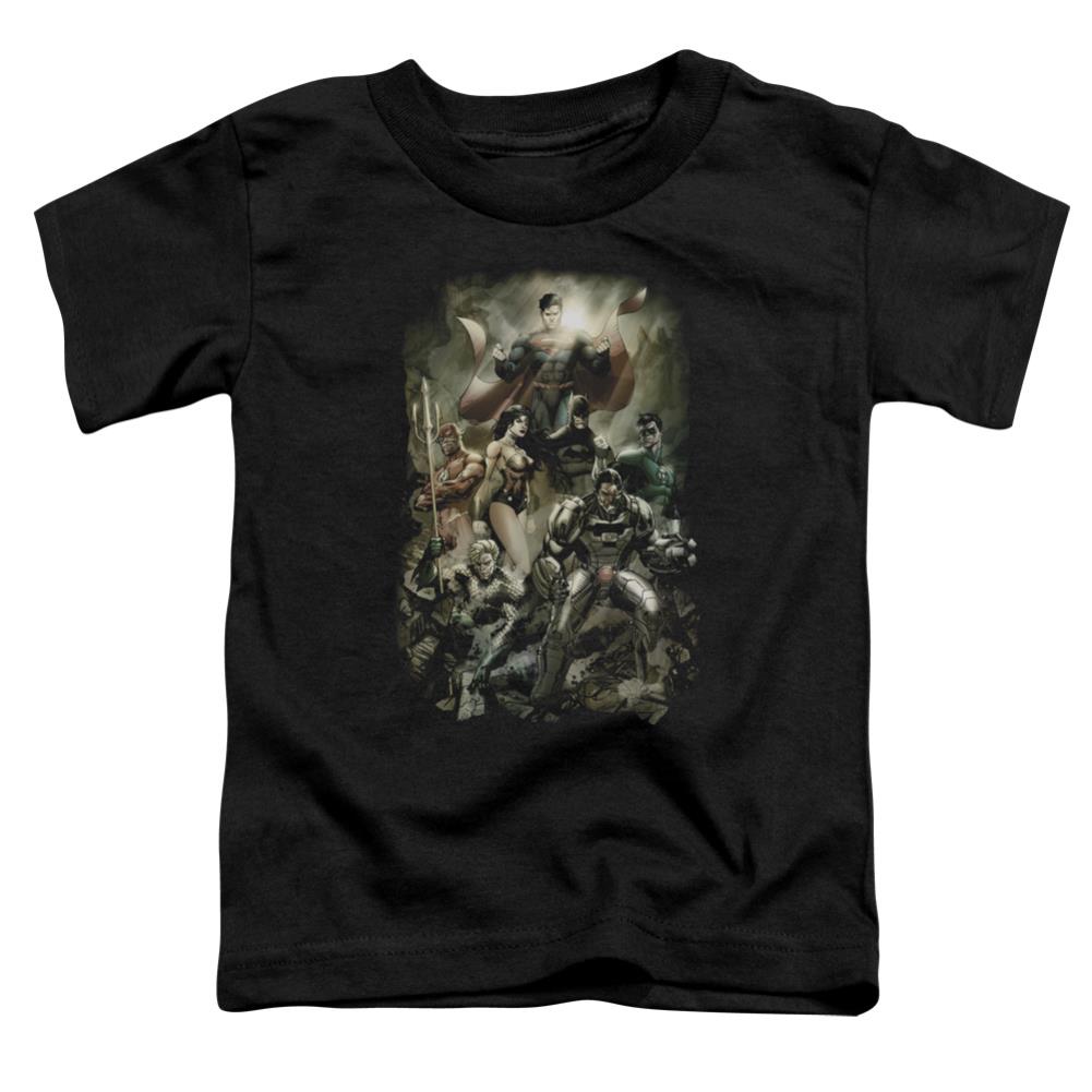 Justice League Of America Aftermath Toddler 18/1 Cotton Short-Sleeve T-Shirt
