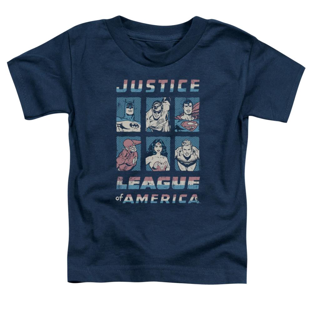 Justice League Of America American League Toddler 18/1 Cotton Short-Sleeve T-Shirt