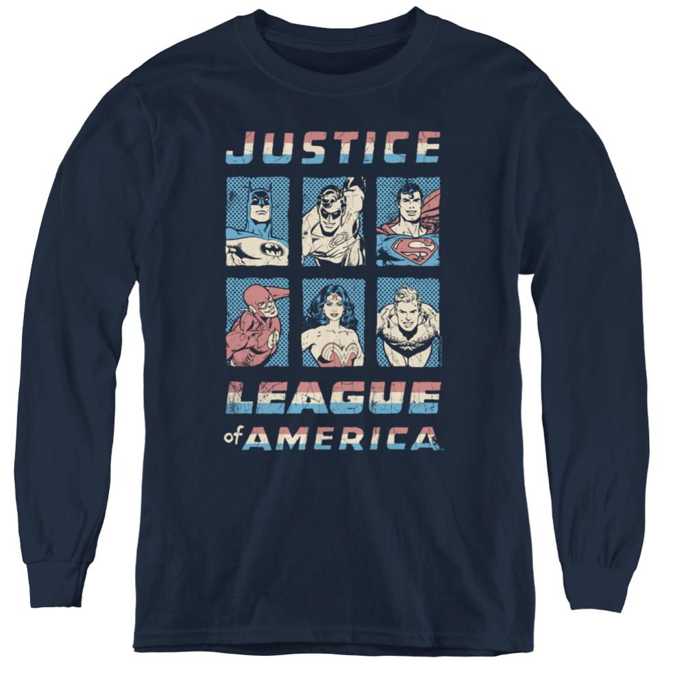 Justice League Of America American League Youth Long-Sleeve T-Shirt