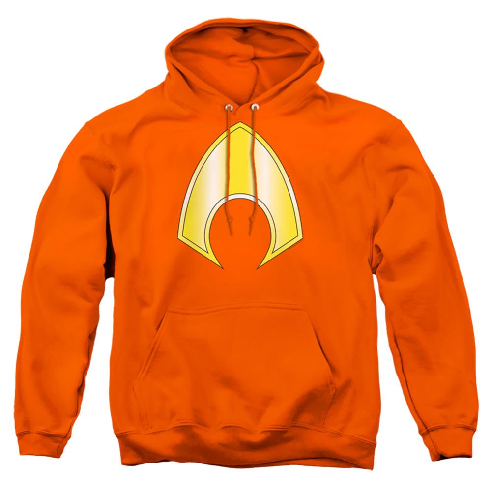 Justice League Of America Aquaman Logo Men's Pull-Over 75 25 Poly Hoodie