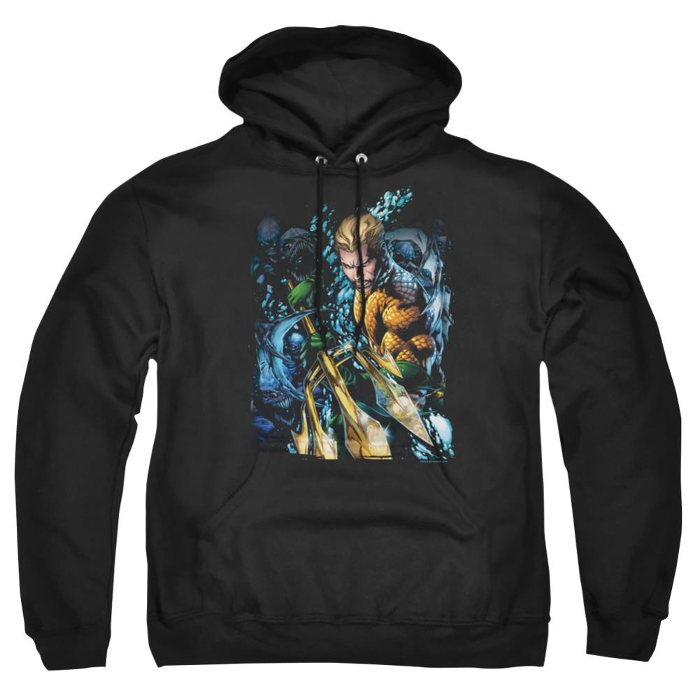 Justice League Of America Aquaman #1 Men's Pull-Over 75 25 Poly Hoodie