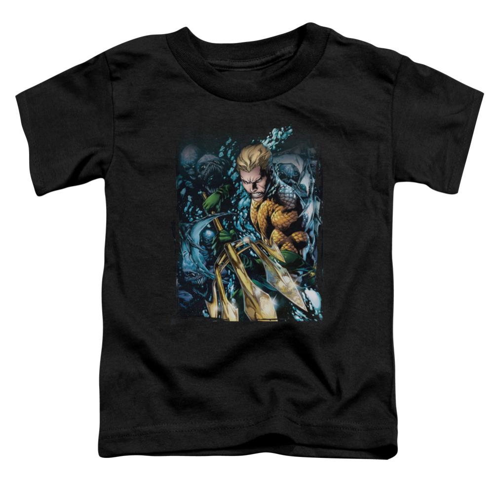 Justice League Of America Aquaman #1 Toddler 18/1 Cotton Short-Sleeve T-Shirt
