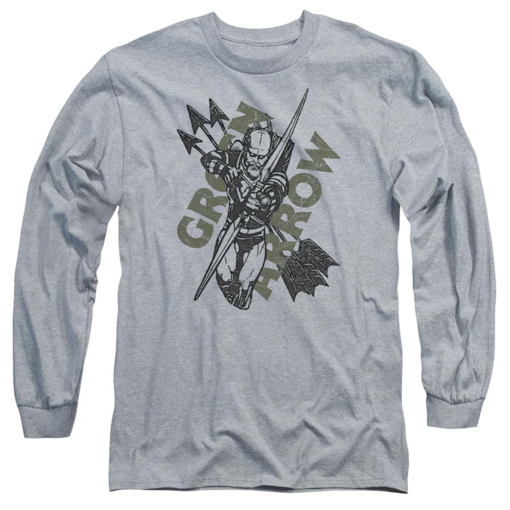 Justice League Of America Archers Arrows Men's 18/1 Cotton Long-Sleeve T-Shirt