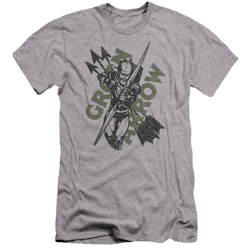 Justice League Of America Archers Arrows Men's Ultra-Soft 30/1 Cotton Slim Short-Sleeve T-Shirt