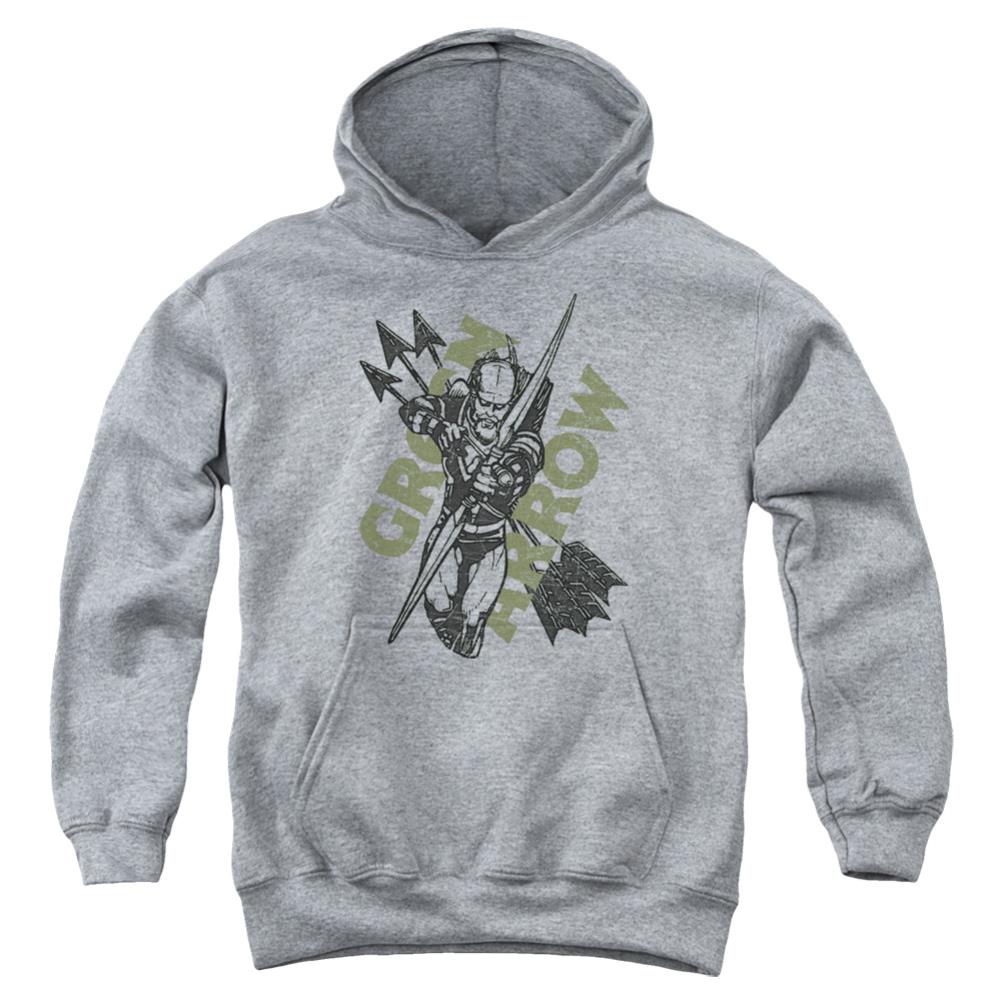 Justice League Of America Archers Arrows Youth Cotton Poly Pull-Over Hoodie