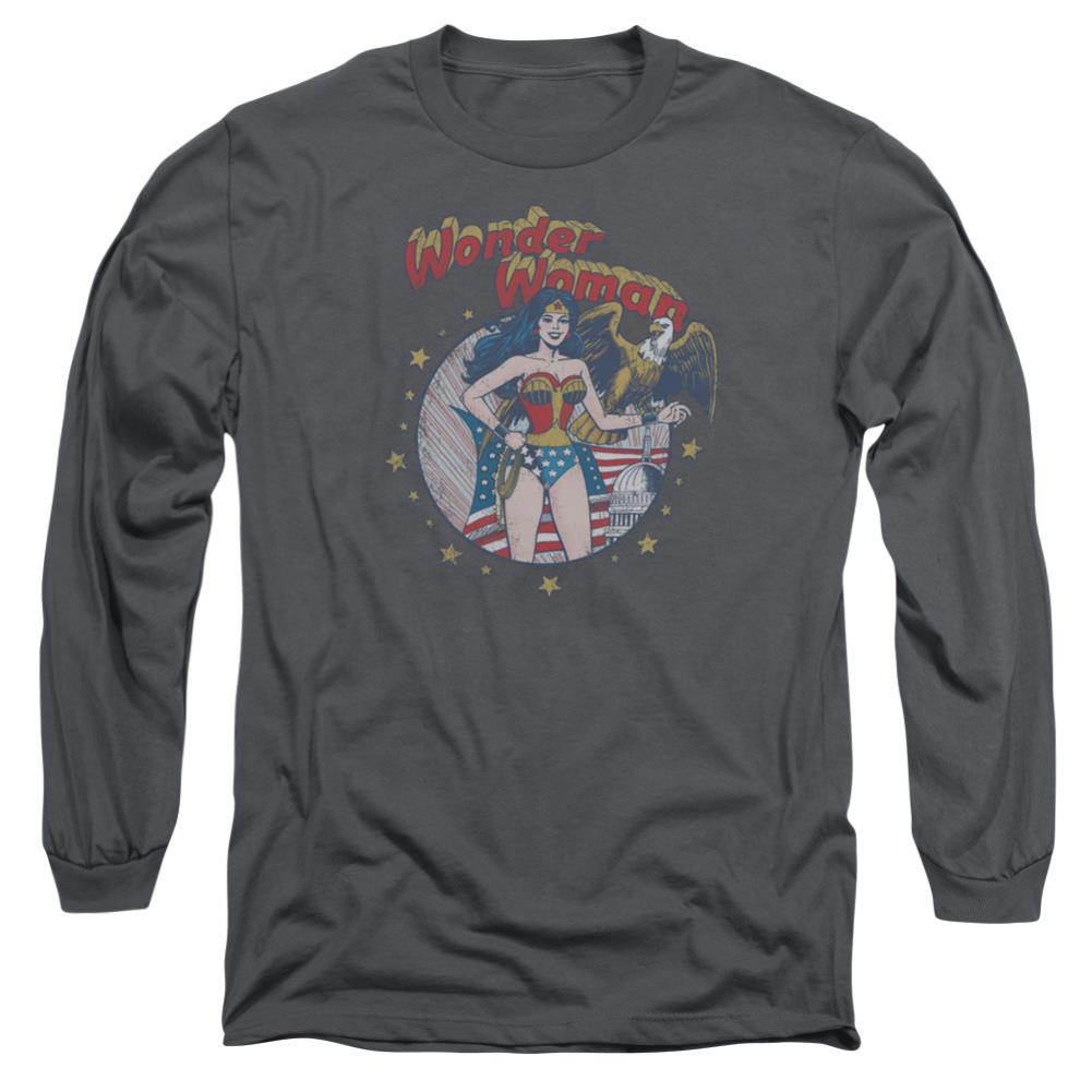 Justice League Of America At Your Service Men's 18/1 Cotton Long-Sleeve T-Shirt