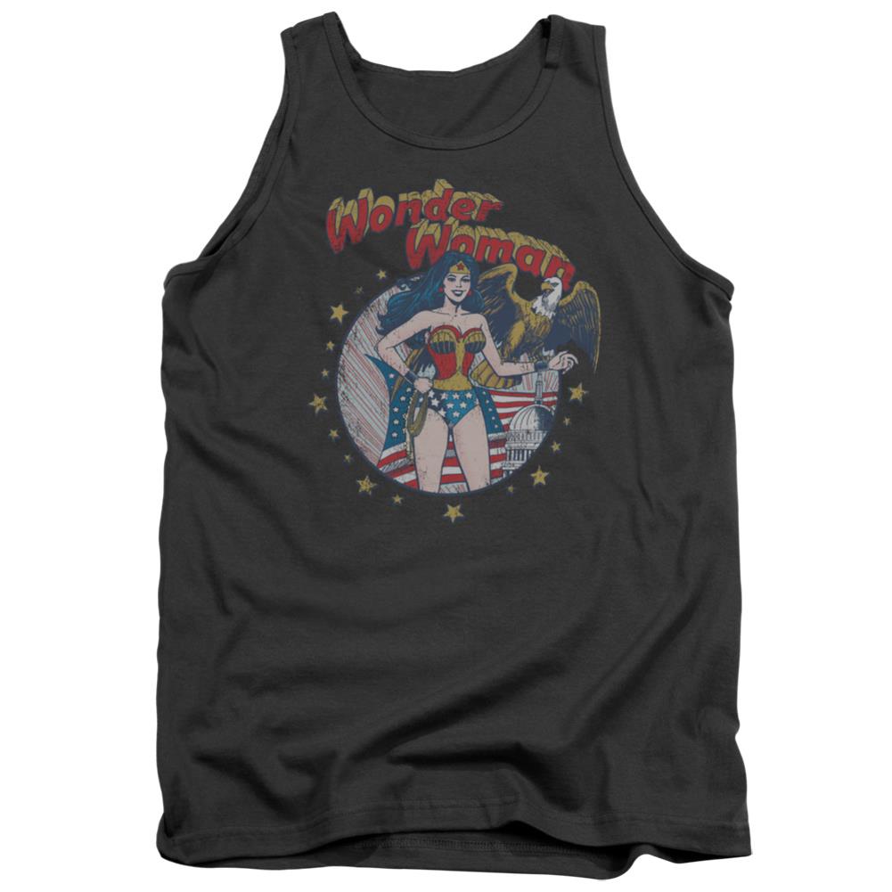 Justice League Of America At Your Service Men's 18/1 Cotton Tank Top