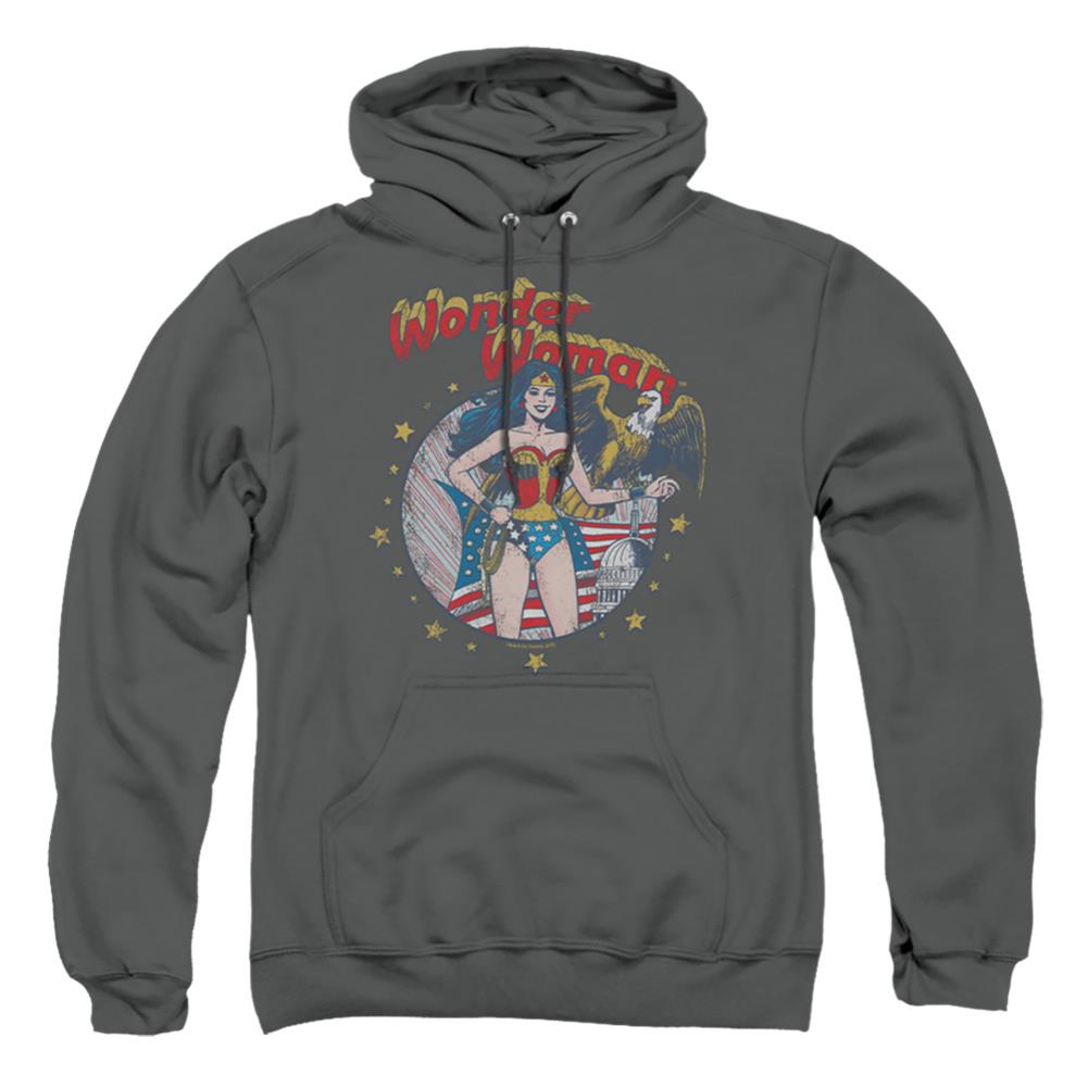 Justice League Of America At Your Service Men's Pull-Over 75 25 Poly Hoodie