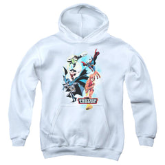 Justice League Of America At Your Service Youth Cotton Poly Pull-Over Hoodie