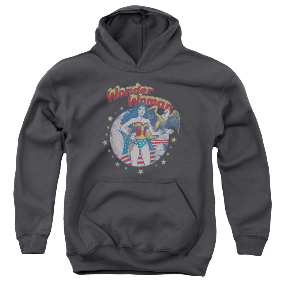 Justice League Of America At Your Service Youth Cotton Poly Pull-Over Hoodie