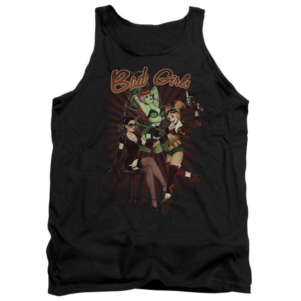 Justice League Of America Bad Girls Men's 18/1 Cotton Tank Top