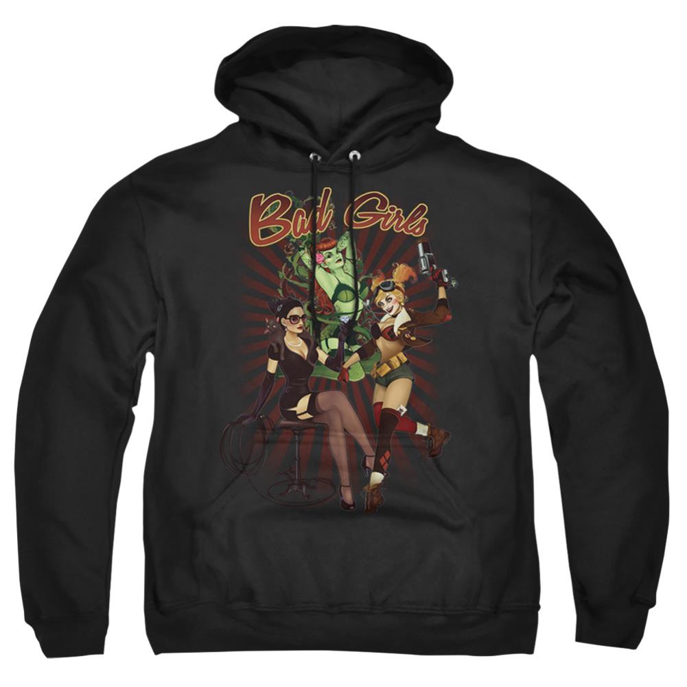 Justice League Of America Bad Girls Men's Pull-Over 75 25 Poly Hoodie