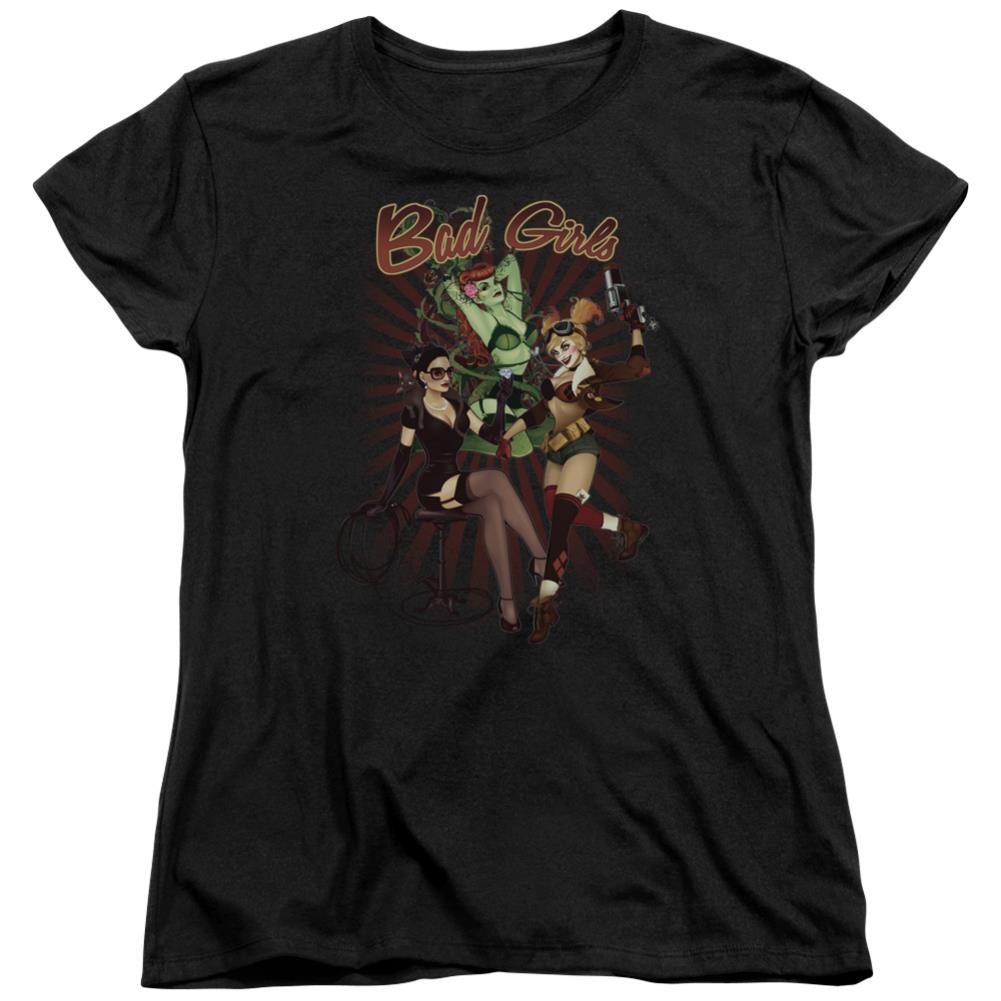 Justice League Of America Bad Girls Women's 18/1 Cotton Short-Sleeve T-Shirt