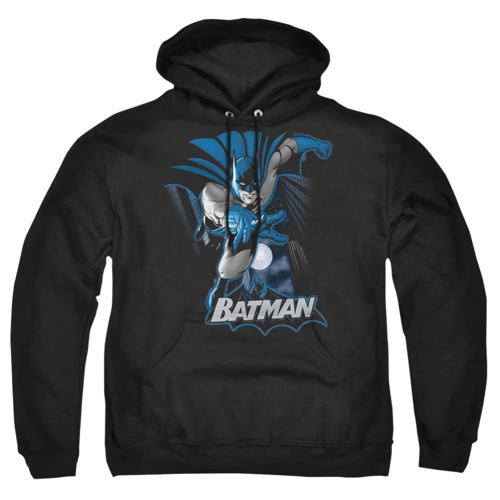 Justice League Of America Batman Blue And Gray Men's Pull-Over 75 25 Poly Hoodie