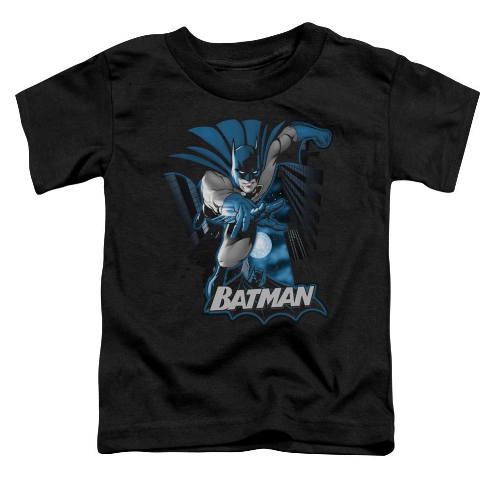 Justice League Of America Batman Blue And Gray Toddler 18/1 Cotton Short-Sleeve T-Shirt