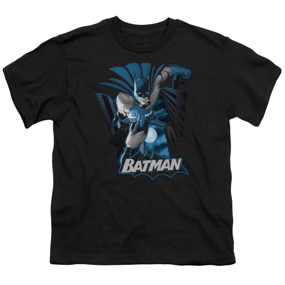 Justice League Of America Batman Blue And Gray Youth 18/1 100% Cotton Short-Sleeve T-Shirt