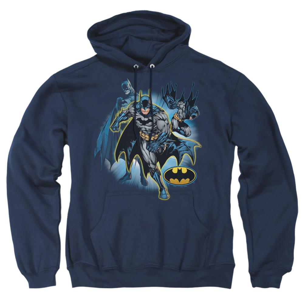 Justice League Of America Batman Collage Men's Pull-Over 75 25 Poly Hoodie