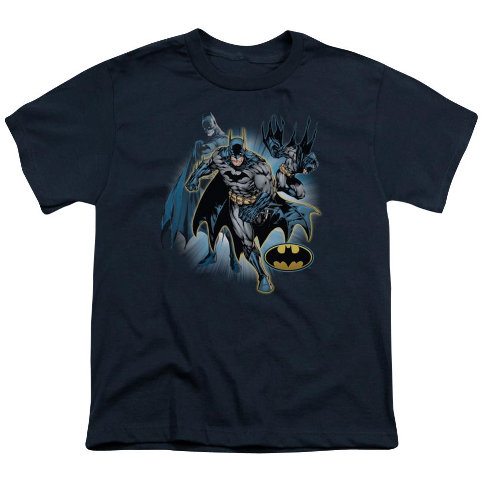 Justice League Of America Batman Collage Youth 18/1 100% Cotton Short-Sleeve T-Shirt