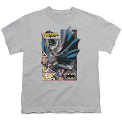 Justice League Of America Batman Panels Youth 18/1 100% Cotton Short-Sleeve T-Shirt