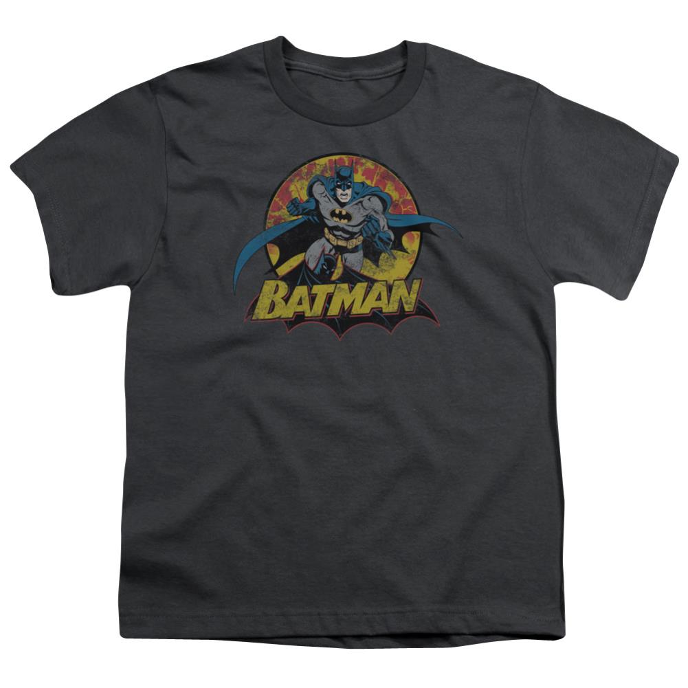 Justice League Of America Batman Rough Distress Youth 18/1 100% Cotton Short-Sleeve T-Shirt