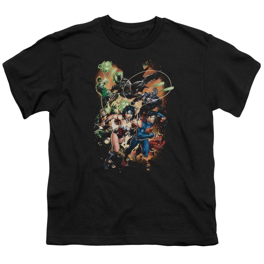 Justice League Of America Battle Ready Youth 18/1 100% Cotton Short-Sleeve T-Shirt