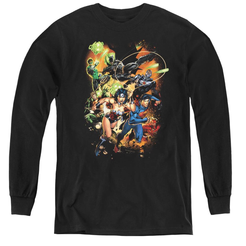 Justice League Of America Battle Ready Youth Long-Sleeve T-Shirt