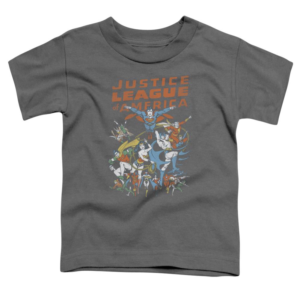 Justice League Of America Big Group Toddler 18/1 Cotton Short-Sleeve T-Shirt