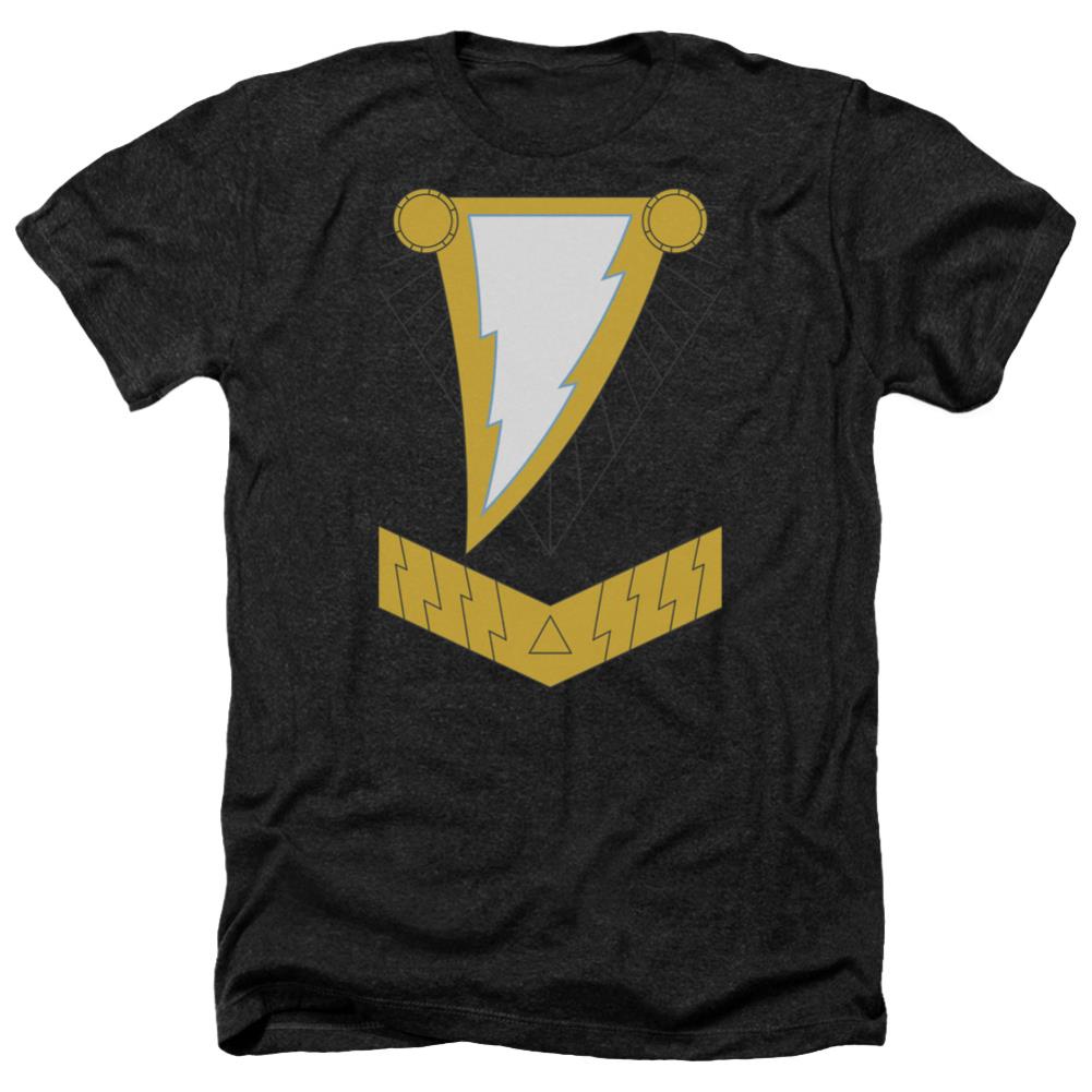 Justice League Of America Black Adam Men's 30/1 Heather 60 40 Poly Short-Sleeve T-Shirt
