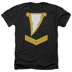 Justice League Of America Black Adam Men's 30/1 Heather 60 40 Poly Short-Sleeve T-Shirt
