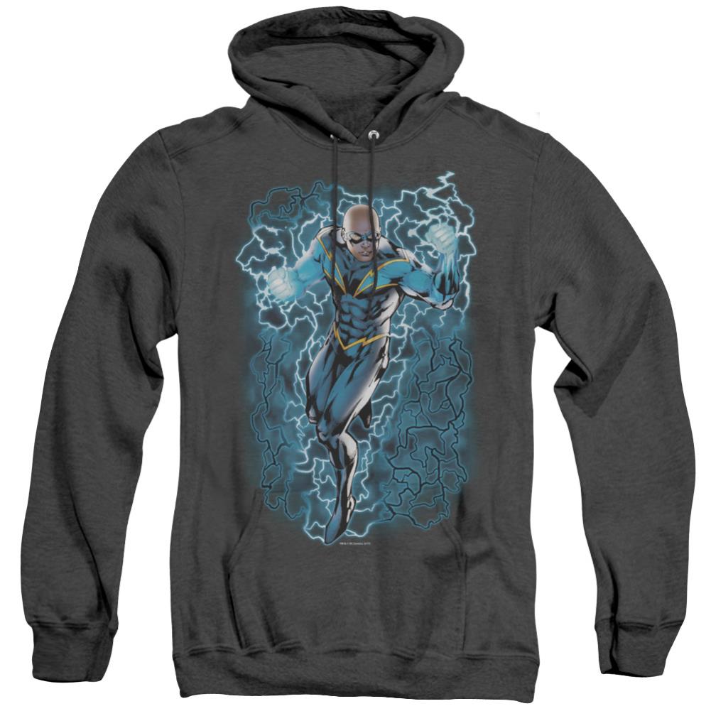Justice League Of America Black Lightning Bolts Men's Pull-Over Hoodie