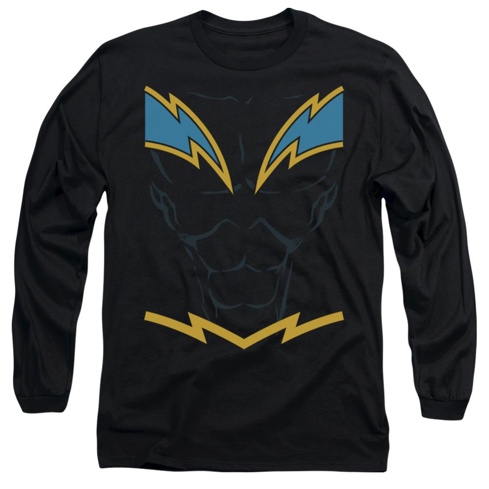 Justice League Of America Black Lightning Men's 18/1 Cotton Long-Sleeve T-Shirt