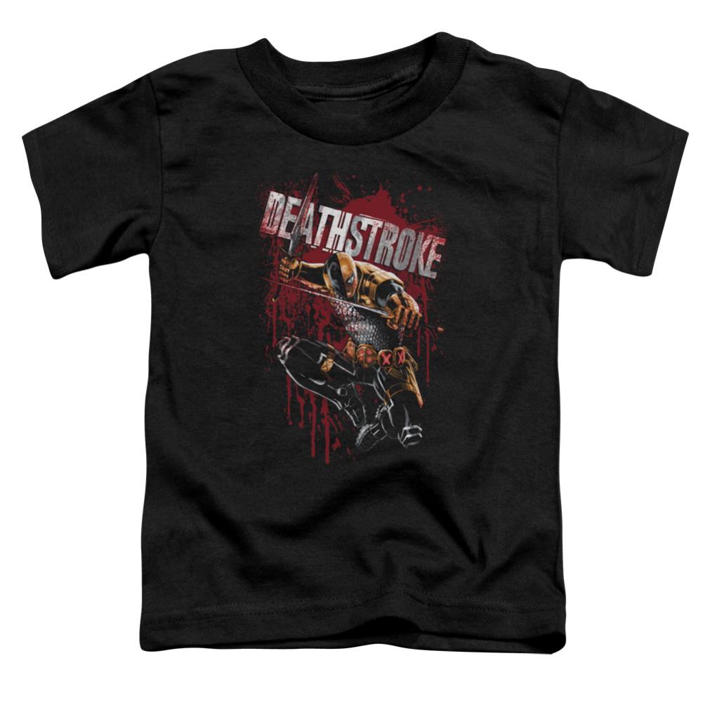 Justice League Of America Blood Splattered Toddler 18/1 Cotton Short-Sleeve T-Shirt