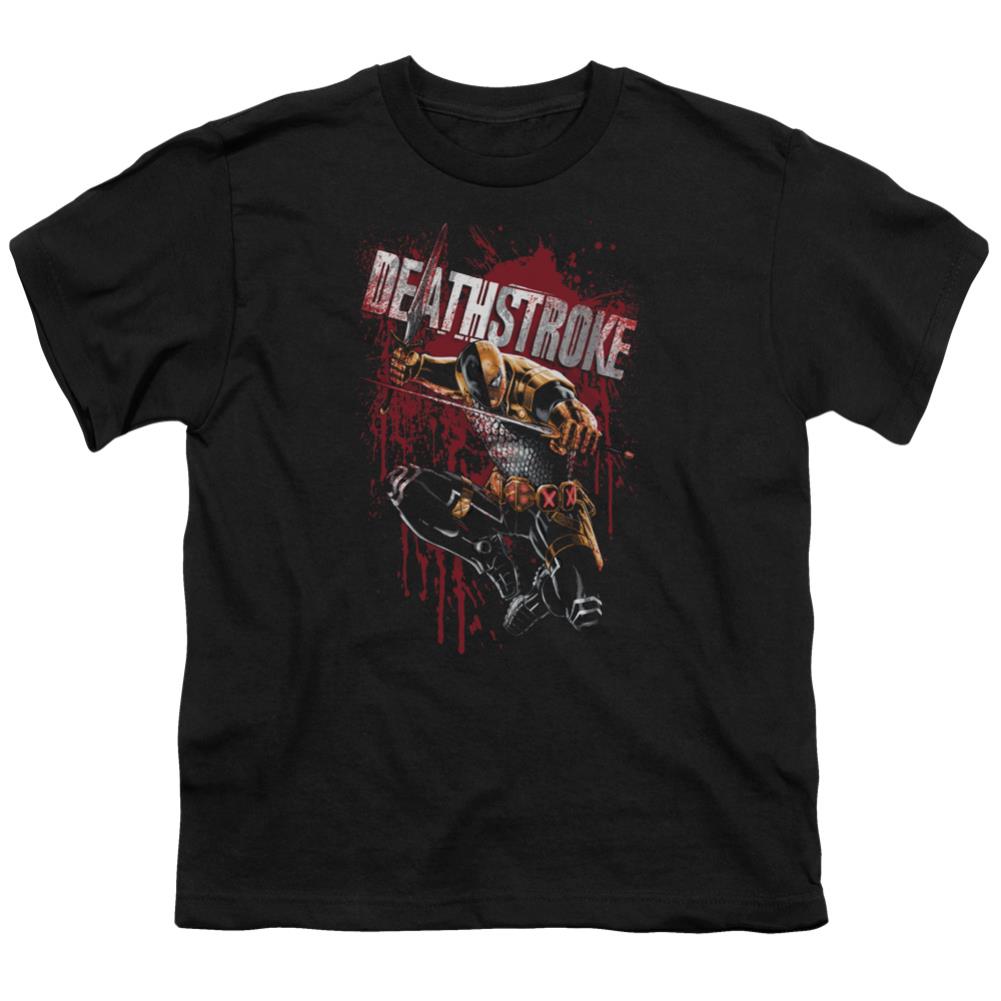 Justice League Of America Blood Splattered Youth 18/1 100% Cotton Short-Sleeve T-Shirt