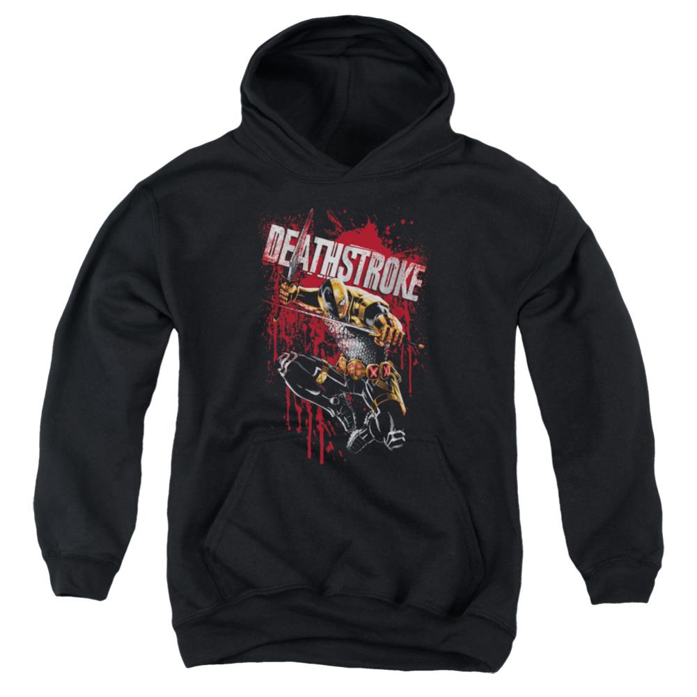 Justice League Of America Blood Splattered Youth Cotton Poly Pull-Over Hoodie