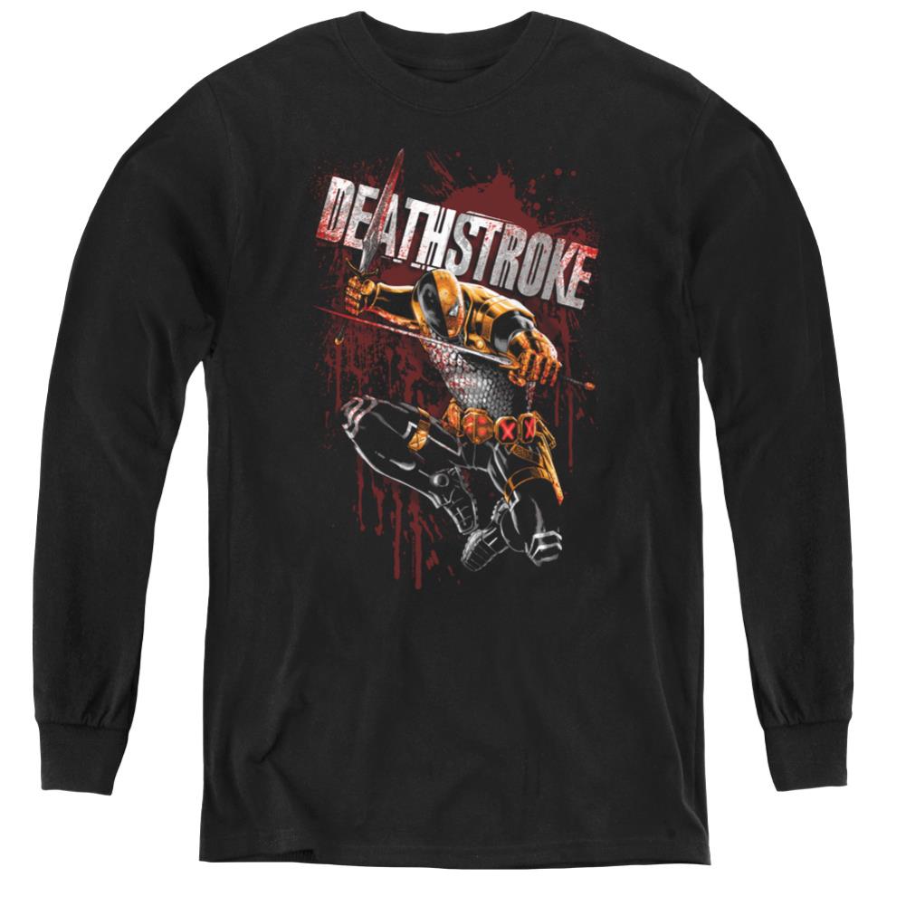 Justice League Of America Blood Splattered Youth Long-Sleeve T-Shirt