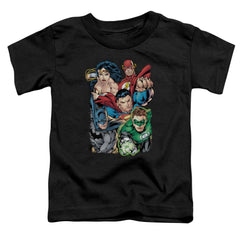 Justice League Of America Break Free Toddler 18/1 Cotton Short-Sleeve T-Shirt
