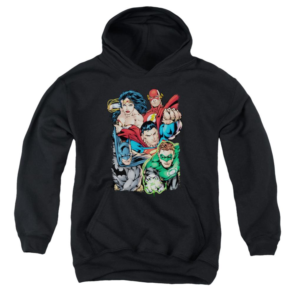 Justice League Of America Break Free Youth Cotton Poly Pull-Over Hoodie