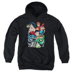 Justice League Of America Break Free Youth Cotton Poly Pull-Over Hoodie