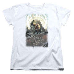 Justice League Of America Brightest Day Aquaman Women's 18/1 Cotton Short-Sleeve T-Shirt
